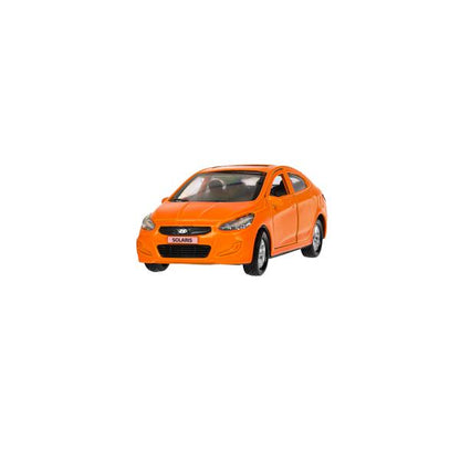 Machine en métal HYUNDAI SOLARIS, 12 cm, double, bagage, acier, orangé, cor. Parc technologique dans le cor.2*36шт