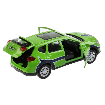 X-TRAIL-S 263456 Машина металл NISSAN X-TRAIL СПОРТ длина 12 см, двери, багаж, инерц, кор. Технопарк
