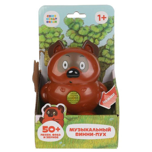 Обучающая фигурка "СОЮЗМУЛЬТФИЛЬМ" музыкальный винни-пух. 50 песен, фразы героев, звук. свет. Умка