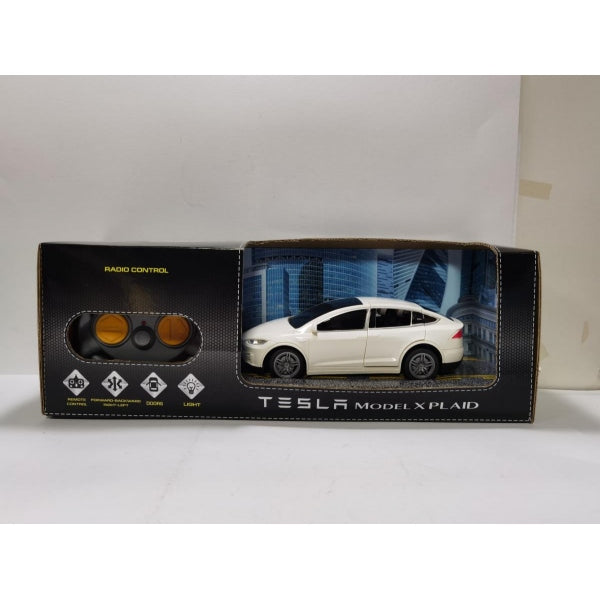 Машина р/у TESLA model x 18 см, черный, кор - в кор.2*24шт