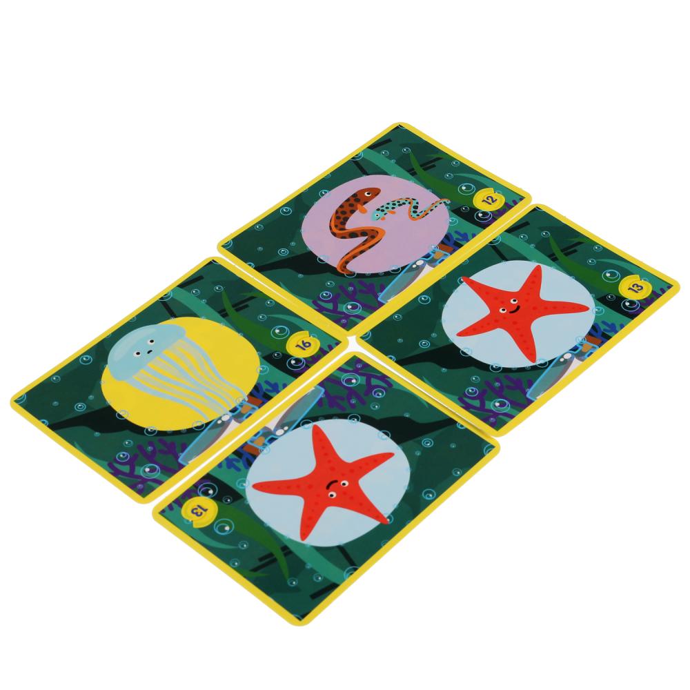 Акуленок. Карточная игра Мемо. (50 карточек 65х95мм). Коробка: 125х170х40мм. Умные игры в кор.50шт