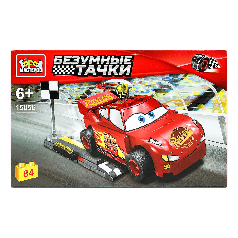 Конструктор безумные тачки, 84 дет. Город мастеров в кор.2*60шт