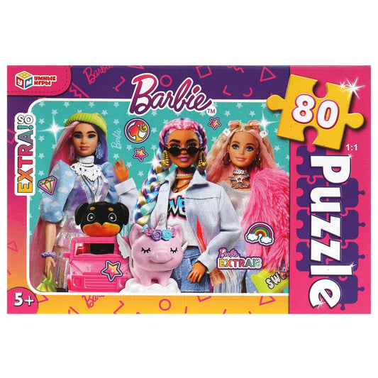 Barbi. Пазлы классические в коробке. Пазл 80 détails. Умные игры уп.16шт в кор.128шт