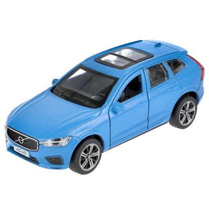 XC60-12FIL-BU303074 Машина металл VOLVO XC60 R-DESIGN МАТОВЫЙ СИНИЙ 12 см, двери, багажник, в кор. Техн
