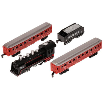 Железная дорога свет-звук, длина пути 282, кор.47,5*31,5*4см ИГРАЕМ ВМЕСТЕ в кор.2*18шт