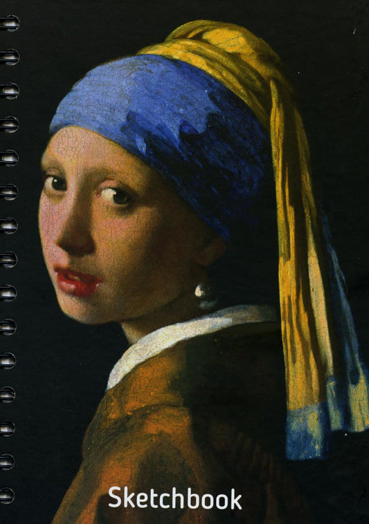 Скетчбук 100л,А5,спир,Вермеер.Девушка с жем.,05656