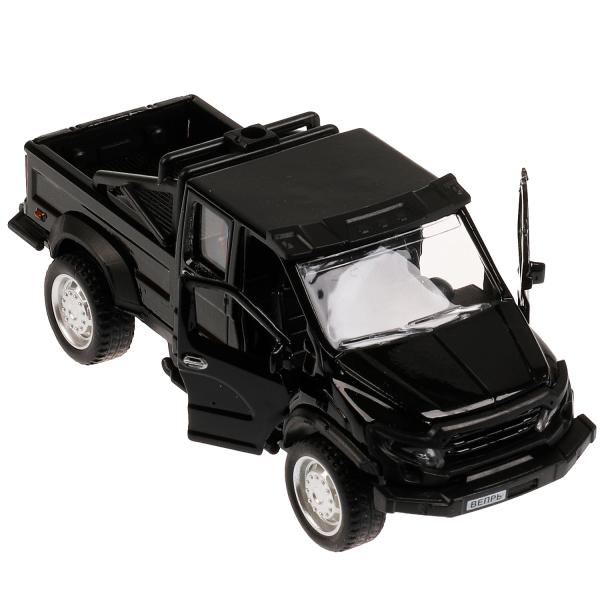 VEPRNEXT-12-BK329054 Машина металл ГАЗ ВЕПРЬ 12,5 см, двери, инерц, черн, кор. Технопарк в кор.2*60ш