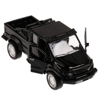 VEPRNEXT-12-BK329054 Машина металл ГАЗ ВЕПРЬ 12,5 см, двери, инерц, черн, кор. Технопарк в кор.2*60ш