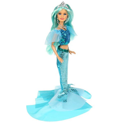 Кукла 29 см София, руки и ноги сгиб, русалка, акс, кор КАРАПУЗ в кор.24шт