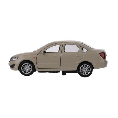 Машина металл LADA granta 11,5 см, двери, инерц, бежевый, кор. Технопарк в кор.2*36шт
