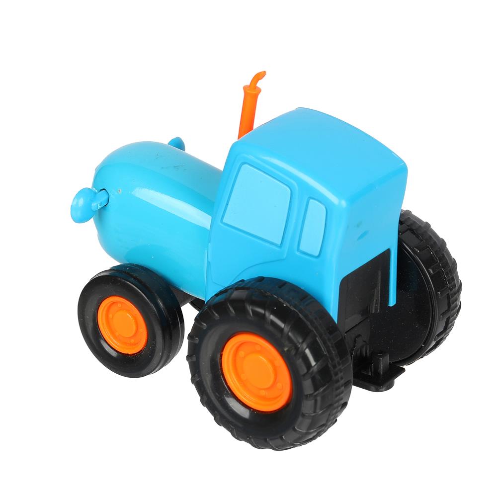 Машина металл СИНИЙ ТРАКТОР синий трактор длина 7,5см, синий, индикатор. Технопарк уп-18шт в кор.2*3уп