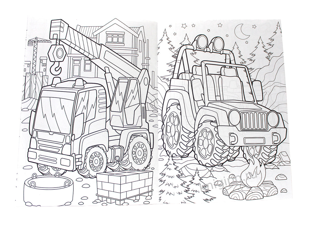 РАСКРАСКА С МАШИНКАМИ. МЕГАТАЧКИ