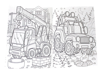 РАСКРАСКА С МАШИНКАМИ. МЕГАТАЧКИ