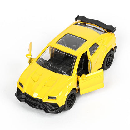 Машина металл свет-звук lamborghini urus 12см,св/зв, двер.инерц.,кор. Технопарк в кор.2*48шт