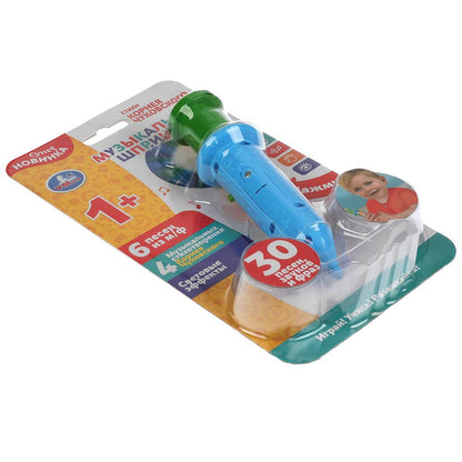 Умка. Музыкальный шприц "Корней Чуковский" 30 муз.стихов,песен,звуков,свет,блист.,бат., арт.HT576-R