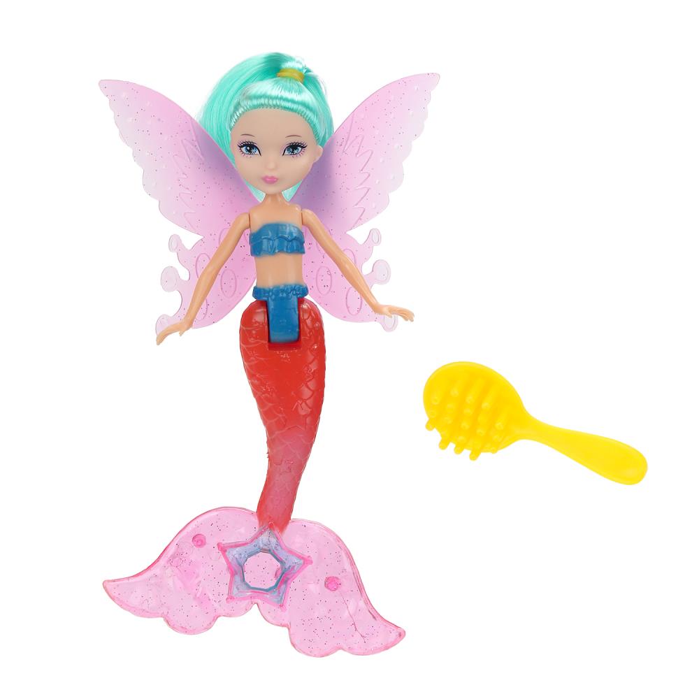Кукла русалка 19 см, с крыльями, расческа, блист. Тутти в кор.2*180шт