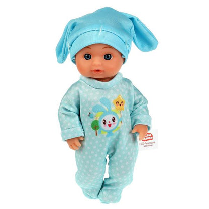 Пупс функц МАЛЫШАРИКИ 15см, пьет, пис, бутылочка, на блистере КАРАПУЗ в кор.72шт