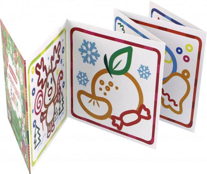 У новогодней елки: книжка-гармошка. Серия "Раскраска для самых маленьких" НОВИНКА