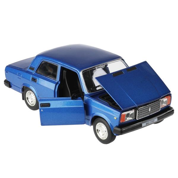Машина металл светзвук LADA 2107, 17 см, дв., кап.,баг.,инер.,синий,кор. Технопарк в кор.2*12шт