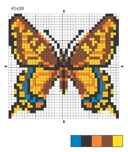 Набор для творчества. Вышивка "Бабочка" (с пяльцами)