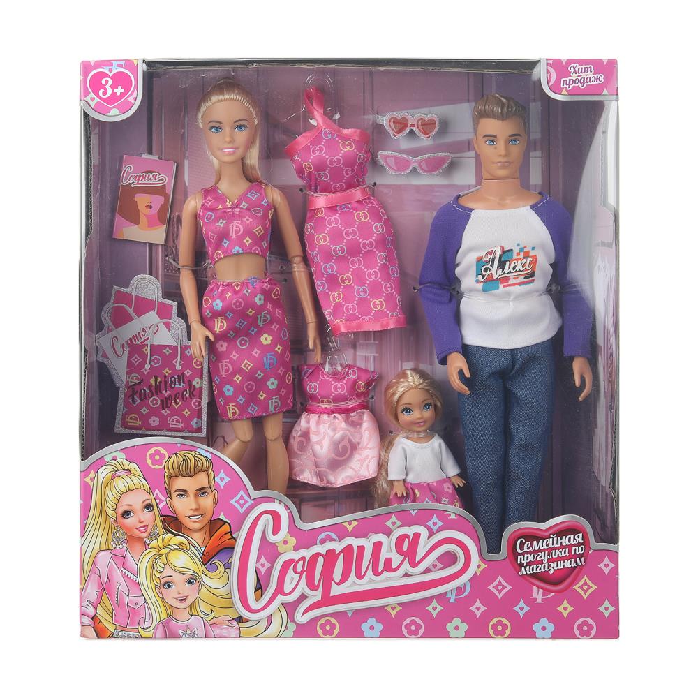 Набор кукол София, руки и ноги сгиб., кор. КАРАПУЗ в кор.12шт