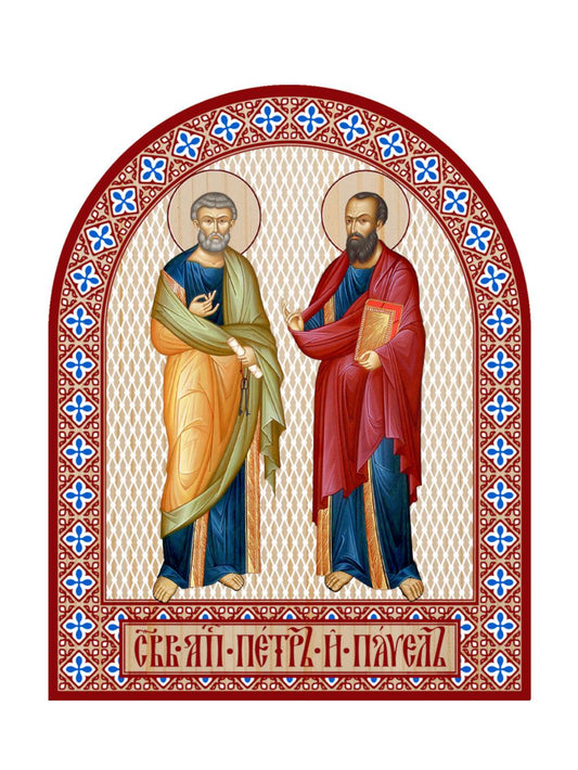 Икона аркой Петр и Павел (на дереве): 95 х 120