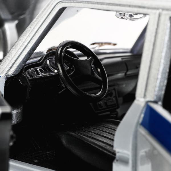 Машина металл свет-звук LADA ваз 2107,дв,к,баг,св-зв,ин,17,5 см,ПОЛИЦИЯ сер Технопарк в кор.2*18шт