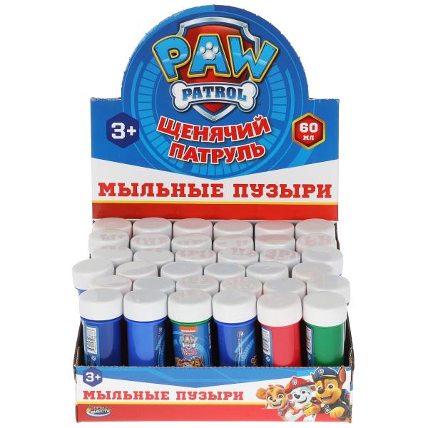 Играем вместе. Мыльные пузыри "Щенячий Патруль" 60 мл арт.01036-60ЭД