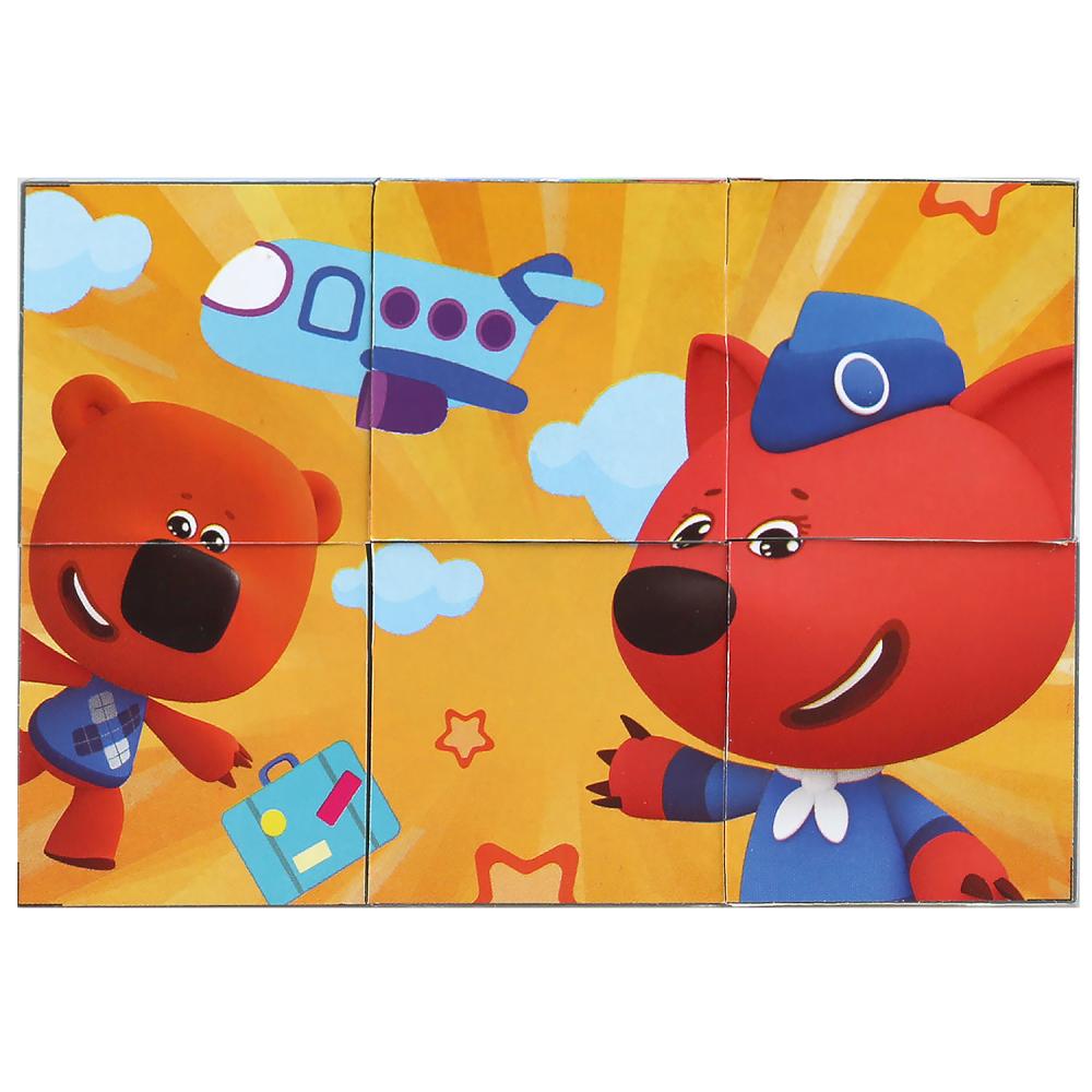 Набор из 6-и кубиков-пленка Ми-ми-мишки настольные игры ИГРАЕМ ВМЕСТЕ в кор.54наб