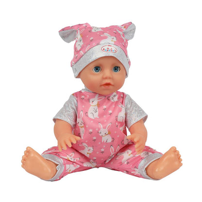 Пупс озвуч 25см, пьет, писает, закр. verres, 4 axes, 50 pièces КАРАПУЗ в кор.24шт