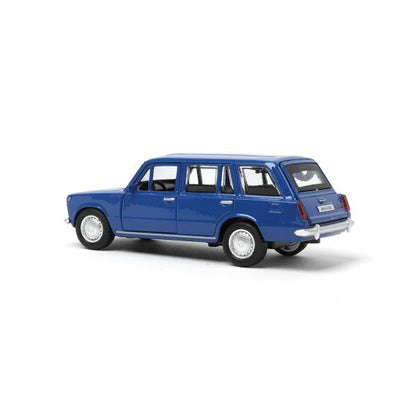 Машина металл ваз-2102 12 см, двери, багажник, инер,синий, кор. Технопарк в кор.2*36шт