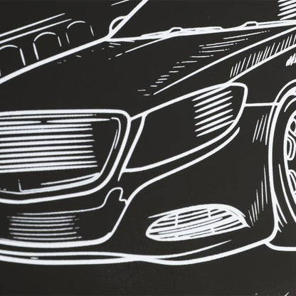 Гравюра 18*24 см машина, золотая МУЛЬТИ АРТ в кор.120шт