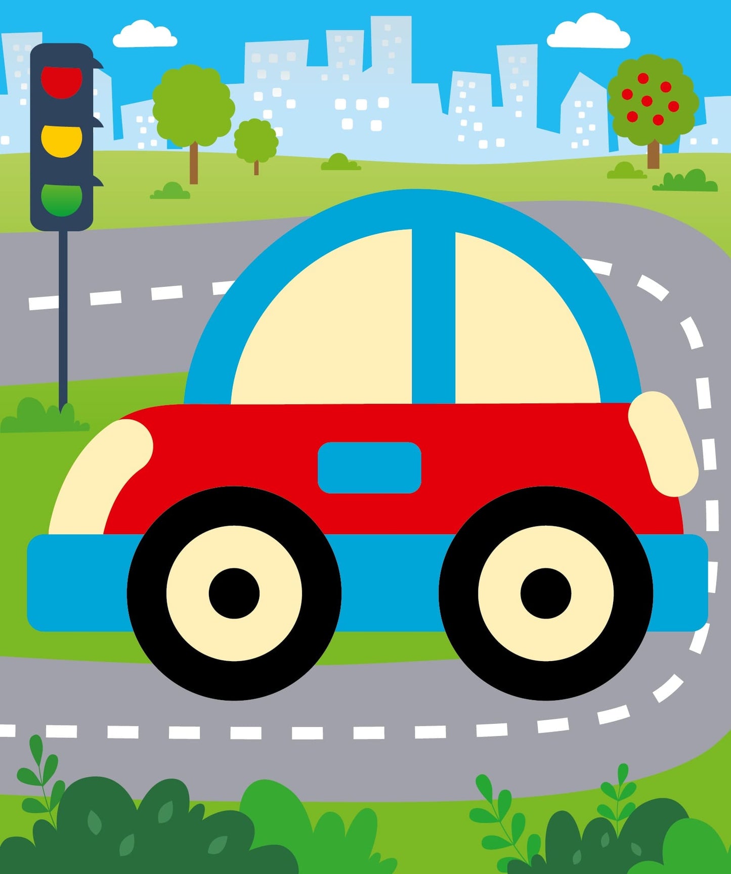 Набор для творчества. Аппликация из тишью "Автомобиль" размер 138х165