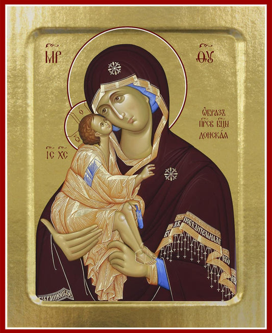 Икона Пресвятой Богородицы, Донская (на дереве): 125 х 160