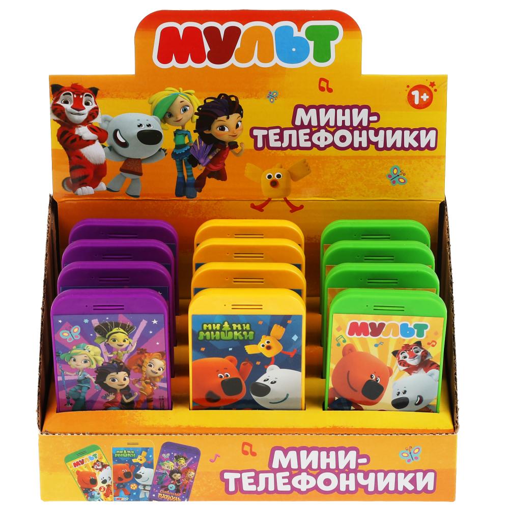 Мини телефончики МУЛЬТ сказочный патруль.мимимишки на дисплее. на бат Умка уп-12шт в кор.36уп