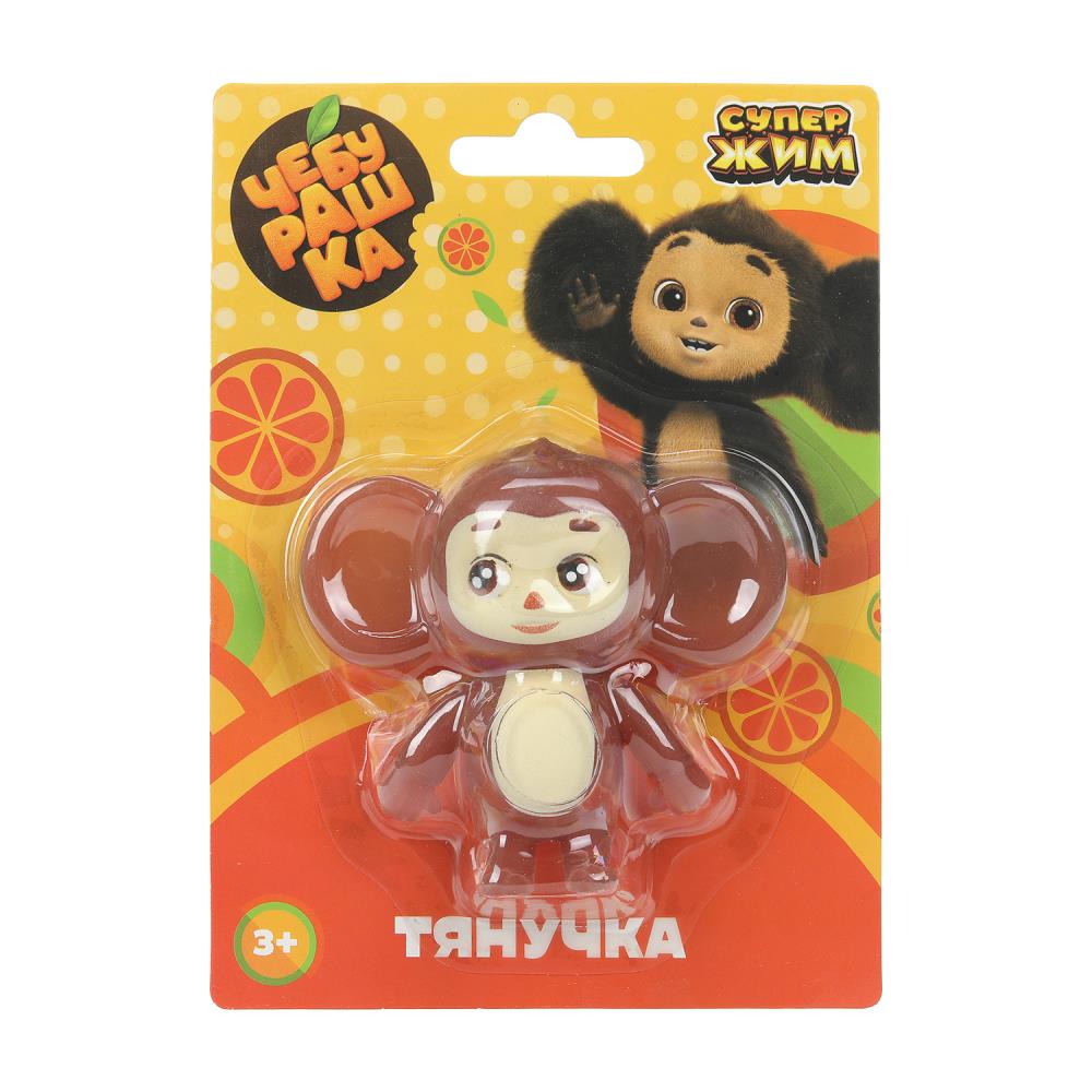 Игрушка-антистресс тянучка Чебурашка без наполнения, блистер Супер Жим в кор.2*24шт