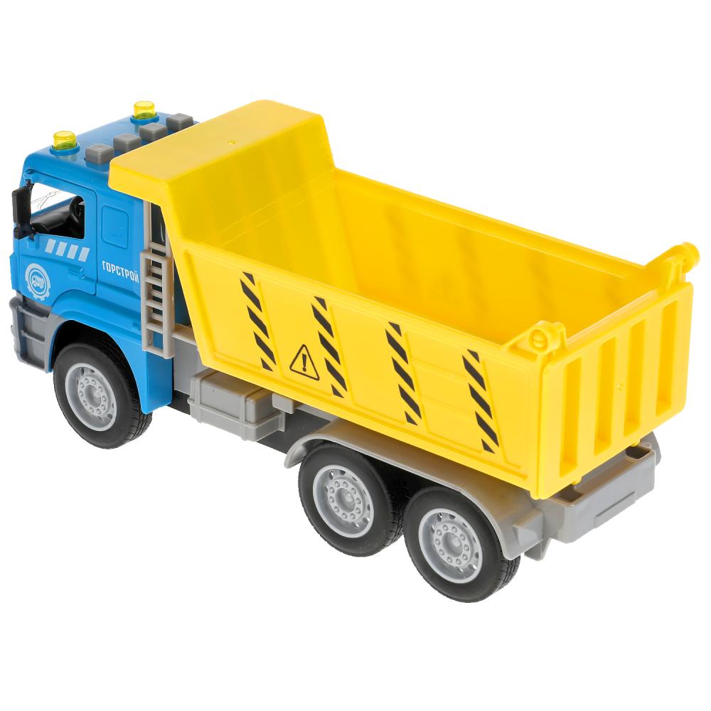 Технопарк. Машина "Kamaz Самосвал" 25 см, пластик свет-звук инерц, син, кор. арт.KAMDUMP-25PL-BUYE