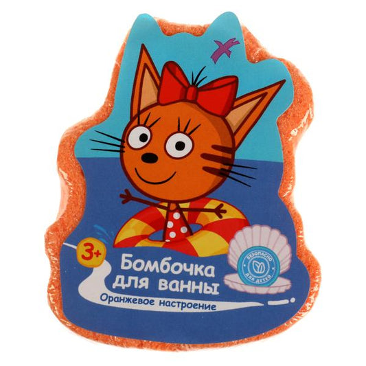 Бомбочка для ванн ТРИ КОТА в форме героя, 130 г Умка в кор.20шт