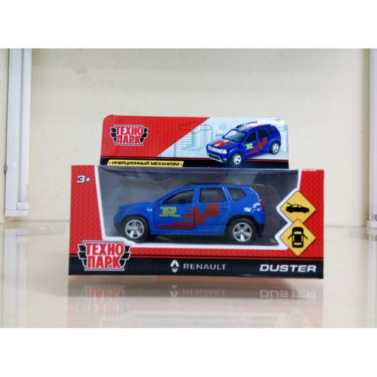 МАШИНА "ТЕХНОПАРК" МЕТАЛЛ. ИНЕРЦ. RENAULT DUSTER 12СМ, ОТКРЫВ. ДВЕРИ И БАГАЖНИК В КОР. в кор.2*36шт