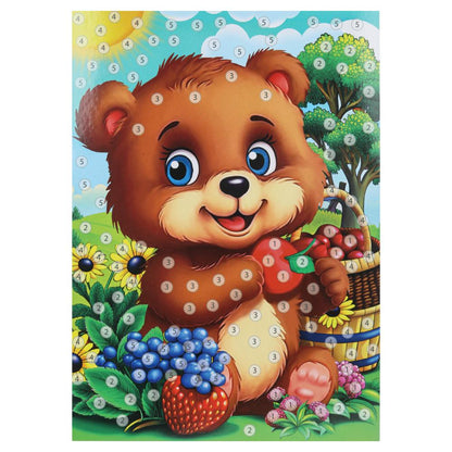 Аппликация Со стразами 15*21 см медвежонок МУЛЬТИ АРТ в кор.100шт