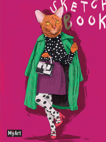 MyArt. СКЕТЧБУК "НА СТИЛЕ" КОШКА