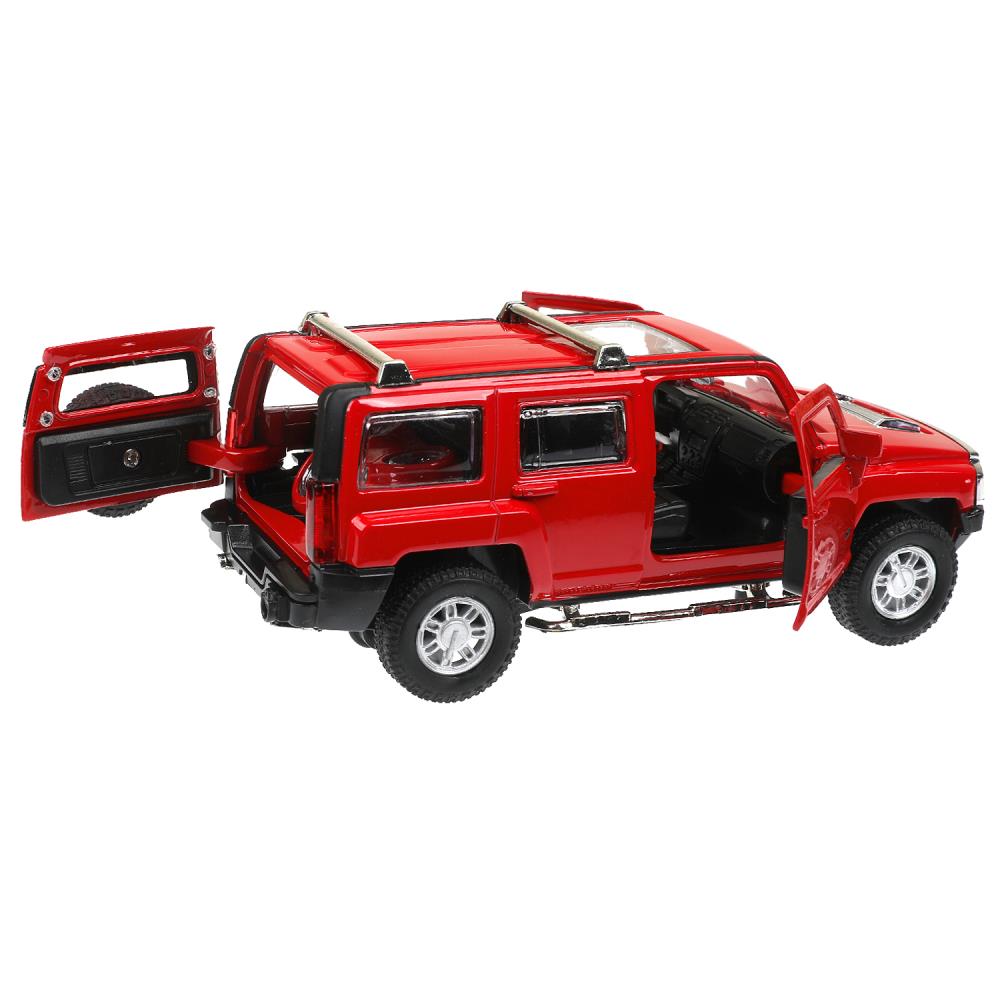 Машина металл светзвук HUMMER h3, 14,4 см, двери, багажник, инерция Технопарк в кор.2*24шт