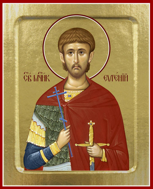 Икона Евгения Севастийского, мученика (на дереве): 125 х 160