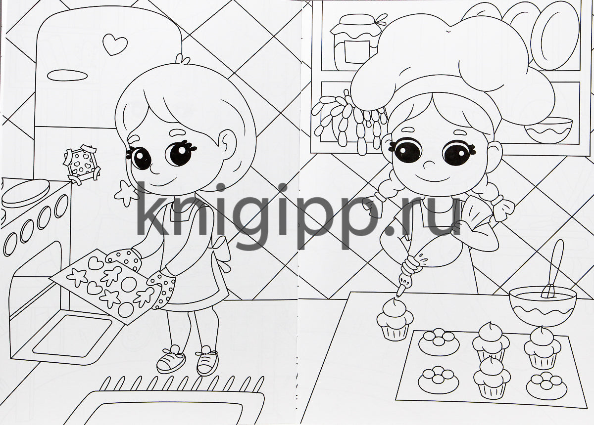 РАСКРАСКА А4 эконом. ЛУЧШАЯ ПОДРУЖКА