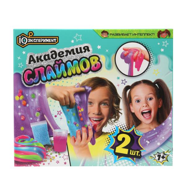 Набор опытов создай свой слайм 2 шт. IQ Эксперимент в кор.96наб