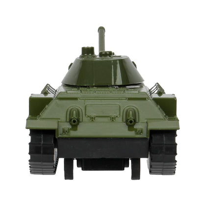 Машина металл УРАЛВАГОНЗАВОД Т-90 ТАНК Т-34 12 см,зеленый,звезда, кор. Технопарк в кор.2*32шт