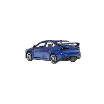 Машина металл MITSUBISHI lancer Evolution, 11,4 см, двери, инерц., кор. Технопарк в кор.2*48шт