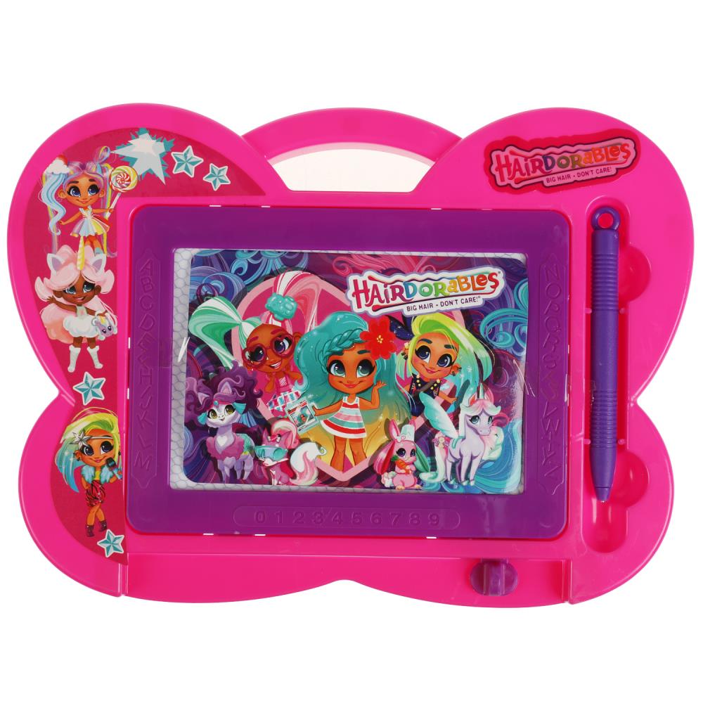 Доска для рисования Hairdorable магнитная, ч/б, 23*19см ИГРАЕМ ВМЕСТЕ в кор.2*60шт