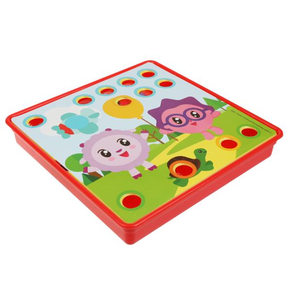 Большая пластиковая мозаика для малышей МАЛЫШАРИКИ 10 картинок, 46 фишек ИГРАЕМ ВМЕСТЕ в кор.2*18шт