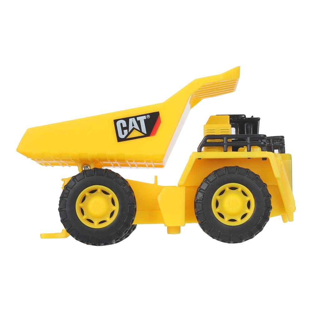 Машина металл caterpillar КАРЬЕРНЫЙ САМОСВАЛ, 12 см, двери, инерция Технопарк в кор.2*24шт